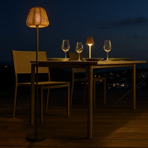 Lampadaire nomade beige midy