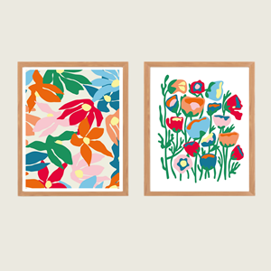Peintures par numéros - fleurs multico