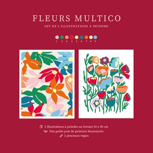 Peintures par numéros - fleurs multico