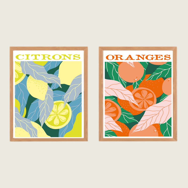 Peintures par numéros - les agrumes