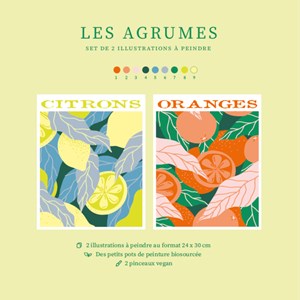 Peintures par numéros - les agrumes