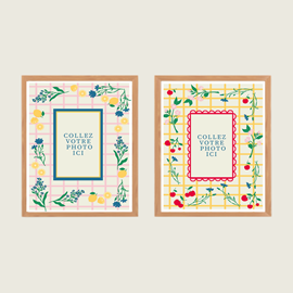 Peintures - cadres fleuris