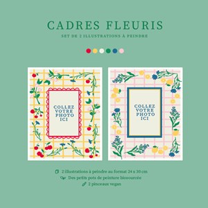 Peintures - cadres fleuris