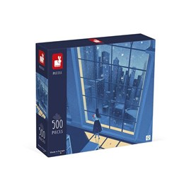 Puzzle 500 pièces janod la nuit bleue