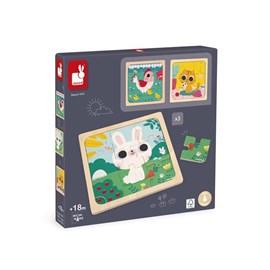 Puzzle janod trio 9 pièces