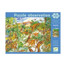 Puzzle observation 100 p dinosaures