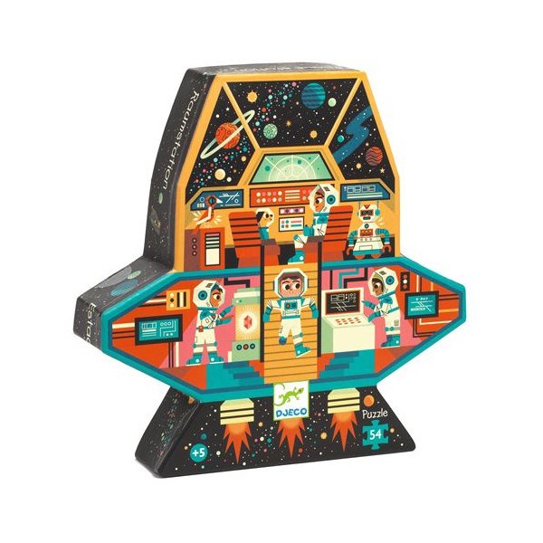 Puzzle djeco station spatiale 54 pièces