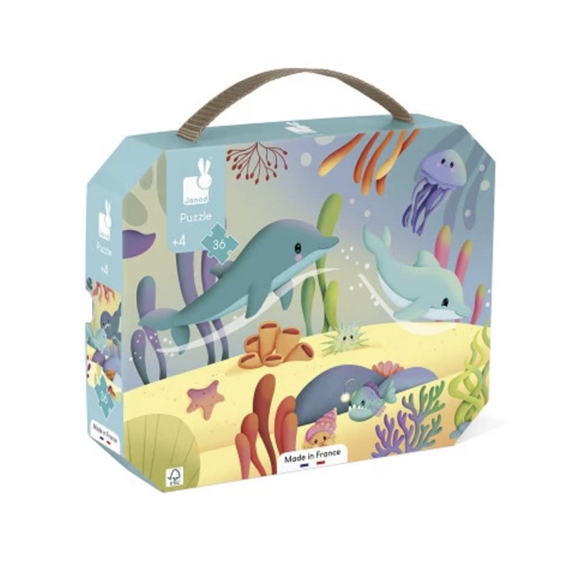 Puzzle frise les animaux marins - janod