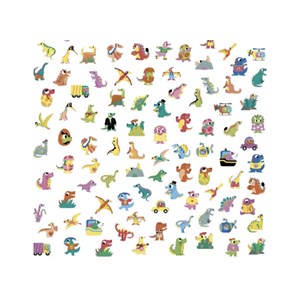 Stickers x 100 - dinosaures - janod