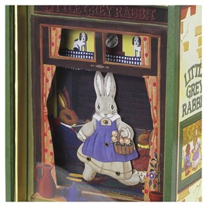 Grande boite à musique petit lapin gris