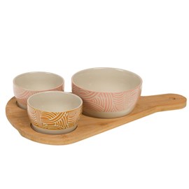 Plateau apéritif 3 bols positive