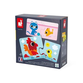 Puzzles 24 pièces janod parents et bébés