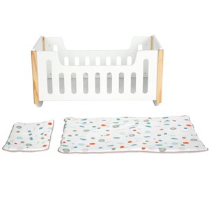 Lit de poupée à bercer little button