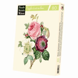Rose, anémone et clématite de redouté