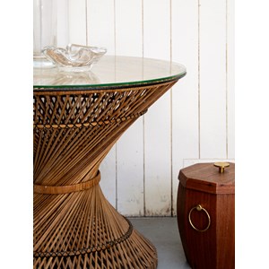 Léonie, la table basse en osier n°158