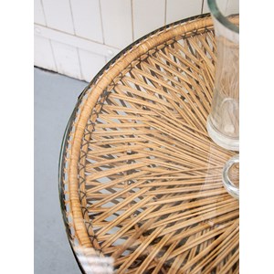 Léonie, la table basse en osier n°158