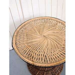 Léonie, la table basse en osier n°158