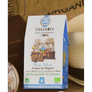 Café 100pourcent arabica bio décaféiné d