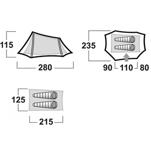 Tente husky brunel 2 personnes