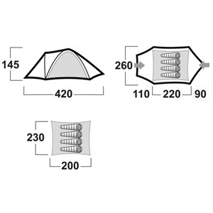 Tente husky bizon 4 classic