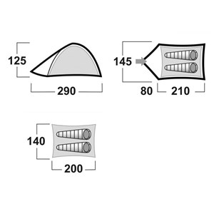 Tente husky bizam 2 classic