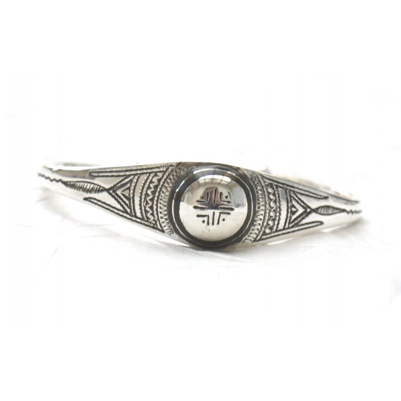 Large bracelet ethnique touareg rigide