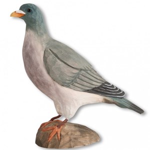 Pigeon sculpture en bois