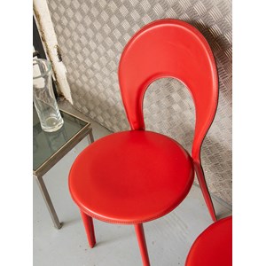 Alma, la paire de chaises en cuir n°310