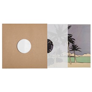 Poster en bois palm trees