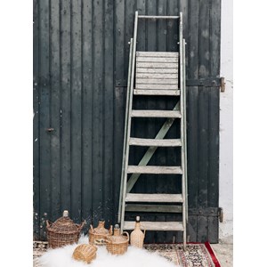 Denis, l'escabeau en bois patiné n°16