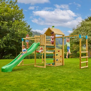 Aire de jeux xxl double plateforme