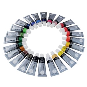 Set de 24 tubes de peinture acrylique