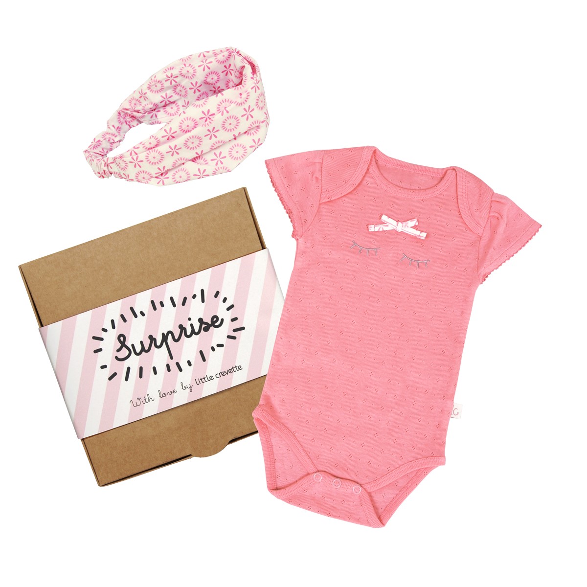 Coffret Cadeau Bebe Fille Body Et Fichu Nature Decouvertes