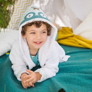 Peignoir enfant à capuche