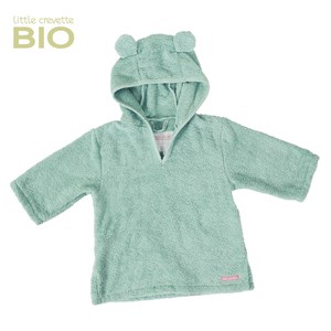 Poncho de bain enfant ours vert céladon