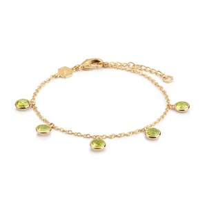 Bracelet gemia en pierres péridot