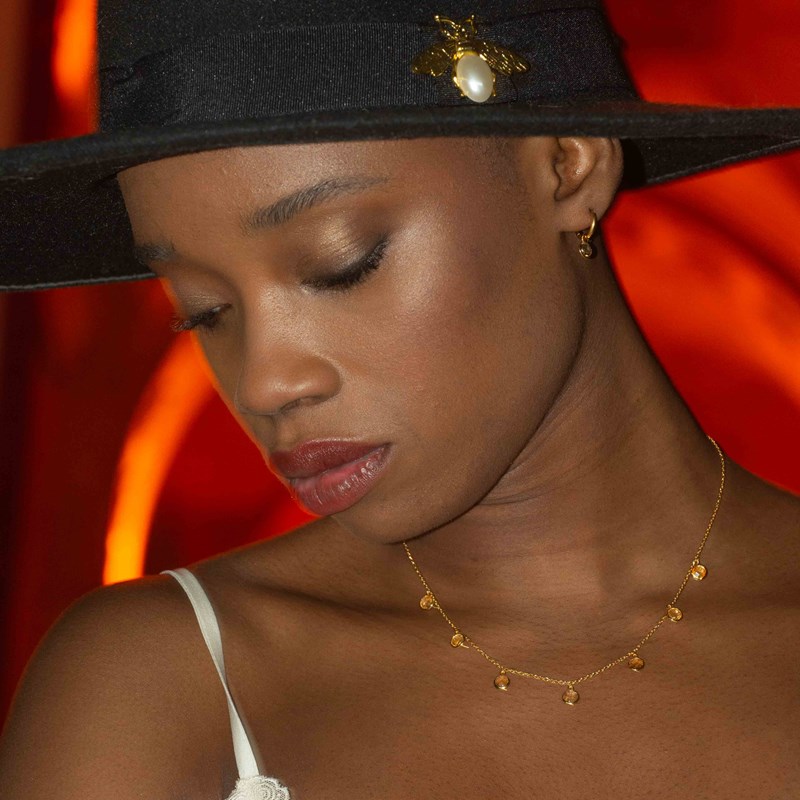 Collier gemia en pierres citrine