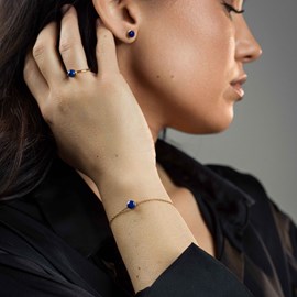 Bracelet aurora en pierre lapis-lazuli