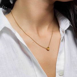 Collier aurora en pierre citrine