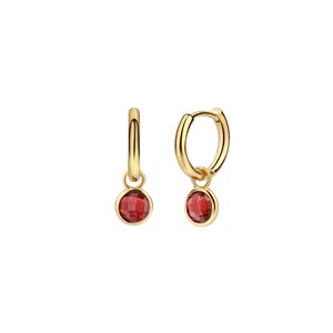 Boucles d'oreilles gemia grenat