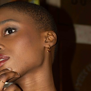 Boucles d'oreilles gemia grenat