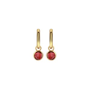 Boucles d'oreilles gemia grenat
