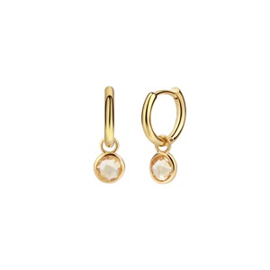 Boucles d'oreilles gemia citrine