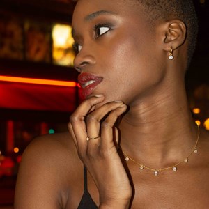 Boucles d'oreilles gemia pierre de lune