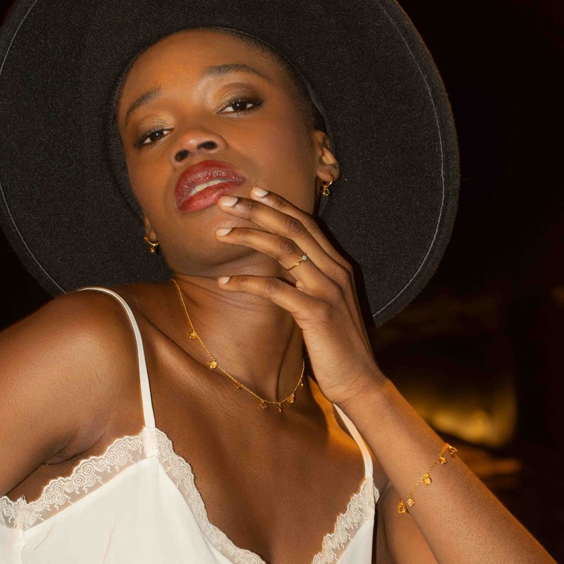 Parure gemia en pierres citrine