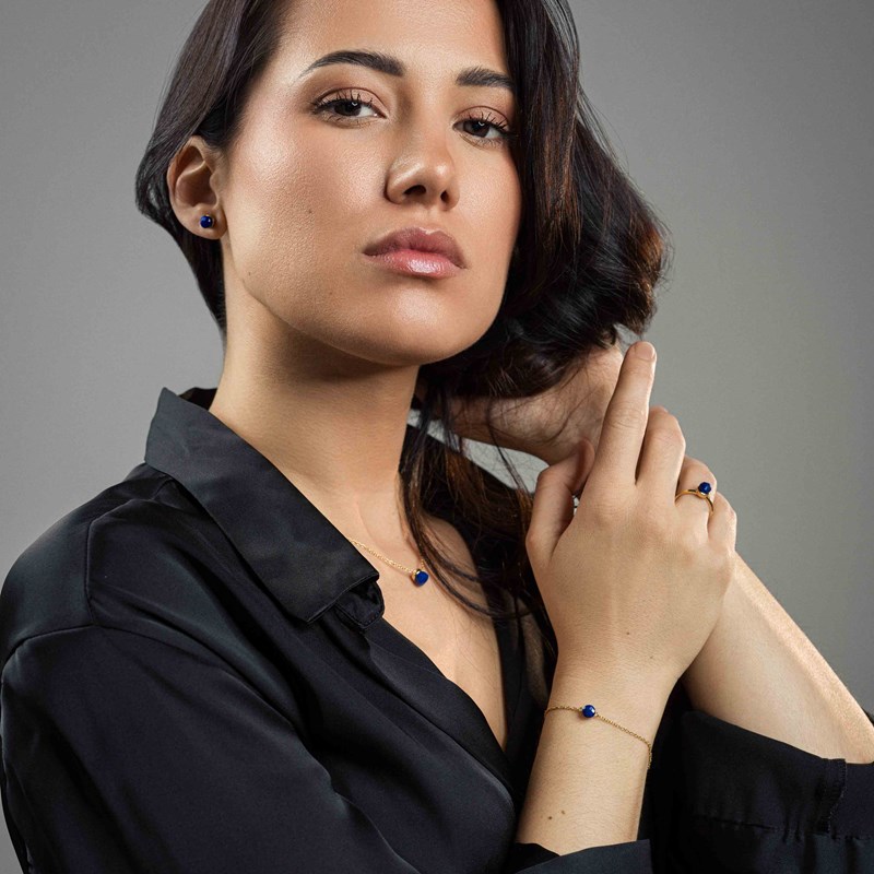 Parure aurora en pierres lapis-lazuli