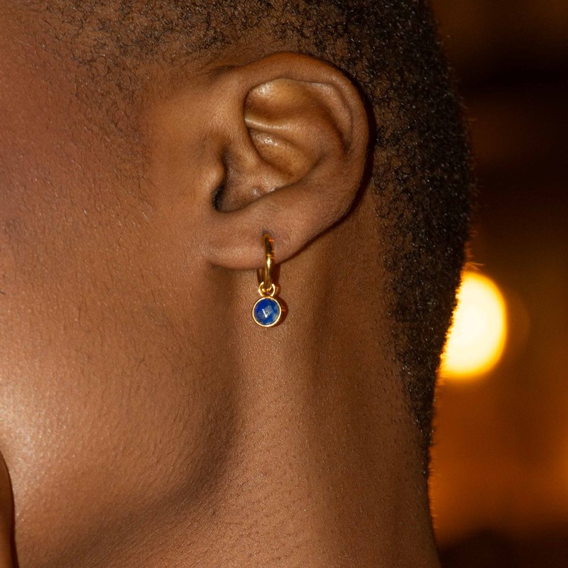 Boucles d'oreilles gemia lapis-lazuli