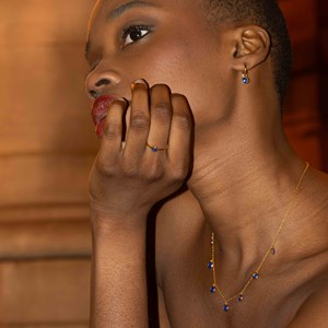 Boucles d'oreilles gemia lapis-lazuli