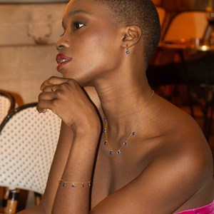 Boucles d'oreilles gemia lapis-lazuli