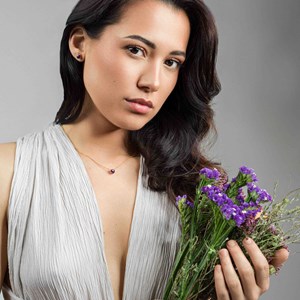 Boucles d'oreilles aurora améthyste